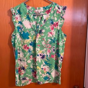 Rose & Olive multi color blouse sz Large